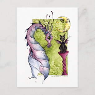 Violette en Obsidian Briefkaart