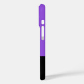 Violette en Zwarte Kleurenblok Minimale Gepersonal Case-Mate iPhone Case (Achterkant / Links)