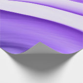 Violette golven in pastelstrepen cadeaupapier (Hoek)