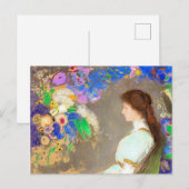Violette Heymann, fijn kunstschilderij van Redon Briefkaart (Voorkant / Achterkant)