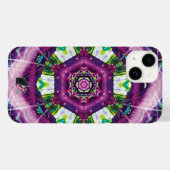 Violette Kaleidoscope Case-Mate iPhone Case (Achterkant (horizontaal))