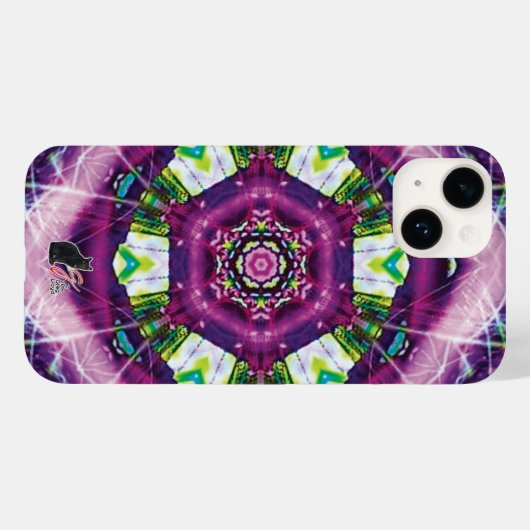 Violette Kaleidoscope Case-Mate iPhone Case (Achterkant (horizontaal))
