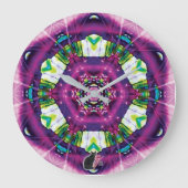 Violette Kaleidoscope Grote Klok (Voorkant)