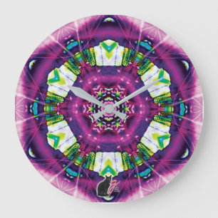 Violette Kaleidoscope Grote Klok