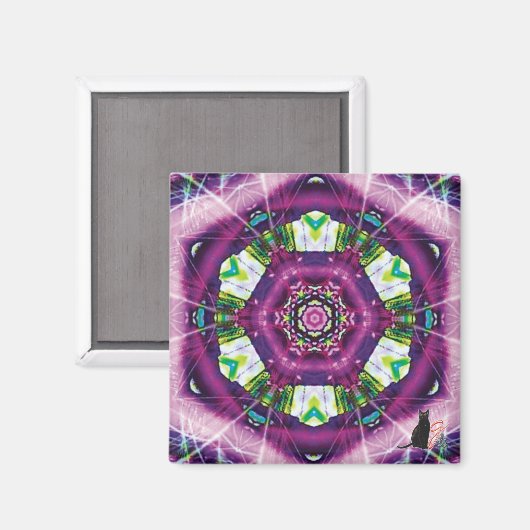 Violette Kaleidoscope Magnet (Voorkant / Achterkant)