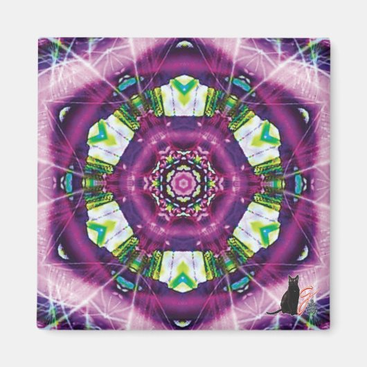 Violette Kaleidoscope Magnet (Voorkant)
