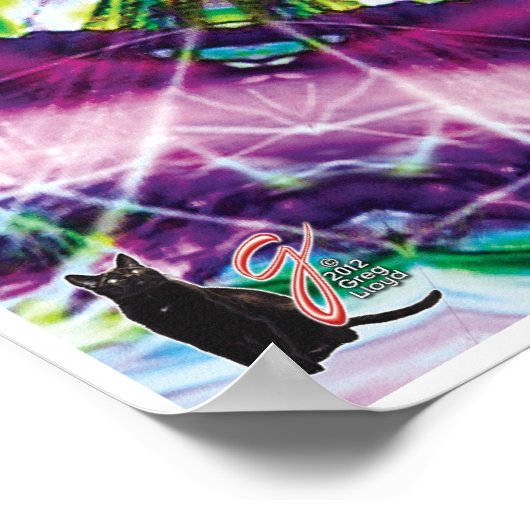 Violette Kaleidoscope Poster (Hoek)