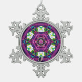 Violette Kaleidoscope Snowflake Ornament (Voorkant)