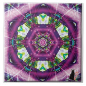 Violette Kaleidoscope Tegel Tegeltje (Voorkant)
