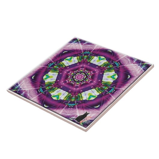 Violette Kaleidoscope Tegel Tegeltje (Zijkant)