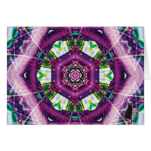 Violette Kaleidoscope Wenskaart