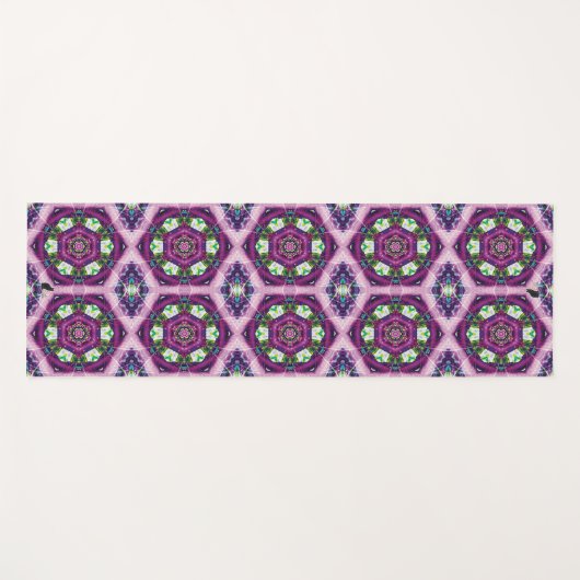Violette Kaleids Yoga Mat (Voorkant (horizontaal))