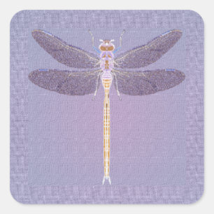 Violette Libel Vierkante Sticker
