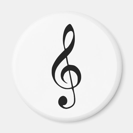 violette sleutelmuziek magneet (Voorkant)