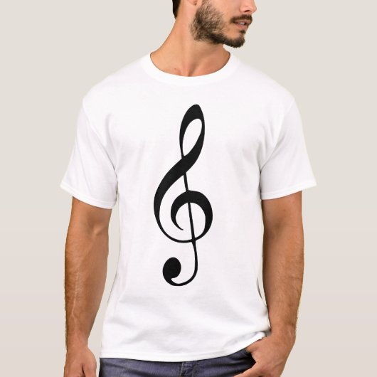 violette sleutelmuziek t-shirt (Voorkant)