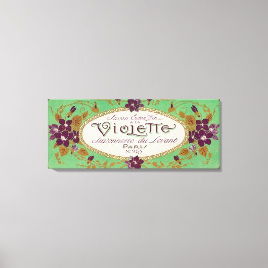 Violette Soap LabelParis, Frankrijk Canvas Afdruk (Voorkant)