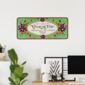 Violette Soap LabelParis, Frankrijk Poster (Thuiskantoor)