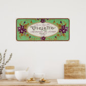 Violette Soap LabelParis, Frankrijk Poster (Keuken)