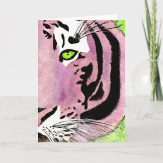 Violette Tijger Notecards Kaart