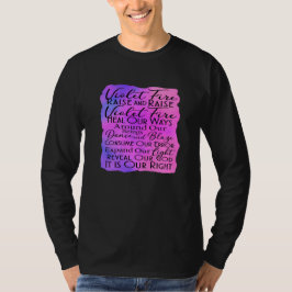 Violette Vuur Gebed: Healing Intenties T-shirt
