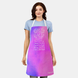 Violette Vuur Gebed: Positieve intentie gepersonal Schort