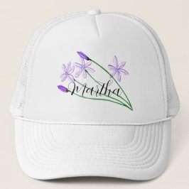Violette Waterverf met de naam Trucker Hat Trucker Pet