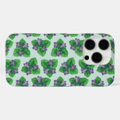 Violetten op zeeglasblauw Case-Mate iPhone case (Achterkant (horizontaal))