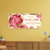 Violettes de Parme Perfume LabelParis, Frankrijk Canvas Afdruk (Insitu (Woonkamer))
