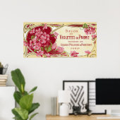 Violettes de Parme Perfume LabelParis, Frankrijk Poster (Thuiskantoor)