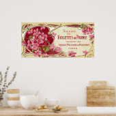 Violettes de Parme Perfume LabelParis, Frankrijk Poster (Keuken)