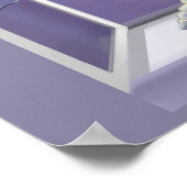 Violettes in een poster van de maanpot (Hoek)