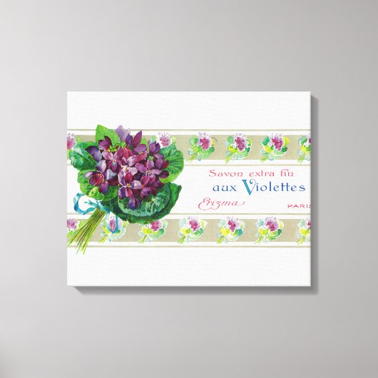 Violettes Soap LabelParis, Frankrijk Canvas Afdruk (Voorkant)