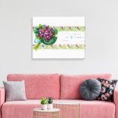 Violettes Soap LabelParis, Frankrijk Canvas Afdruk (Insitu (Woonkamer))