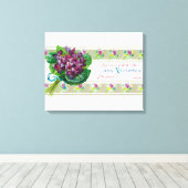 Violettes Soap LabelParis, Frankrijk Canvas Afdruk (Insitu (Houten vloer))