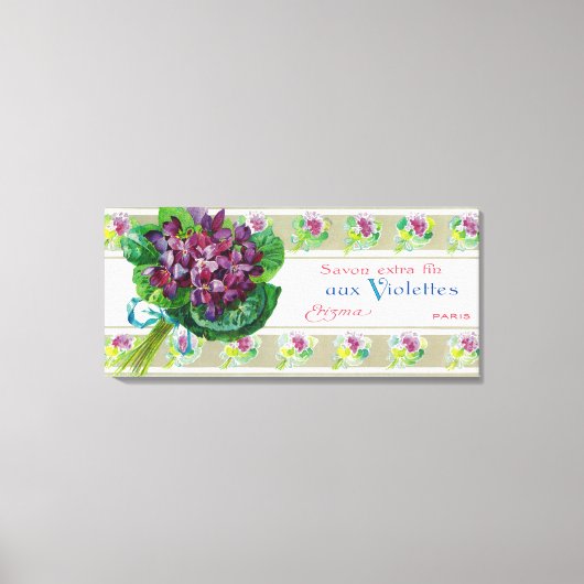 Violettes Soap LabelParis, Frankrijk Canvas Afdruk (Voorkant)