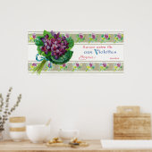 Violettes Soap LabelParis, Frankrijk Poster (Keuken)