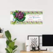 Violettes Soap LabelParis, Frankrijk Poster (Thuiskantoor)