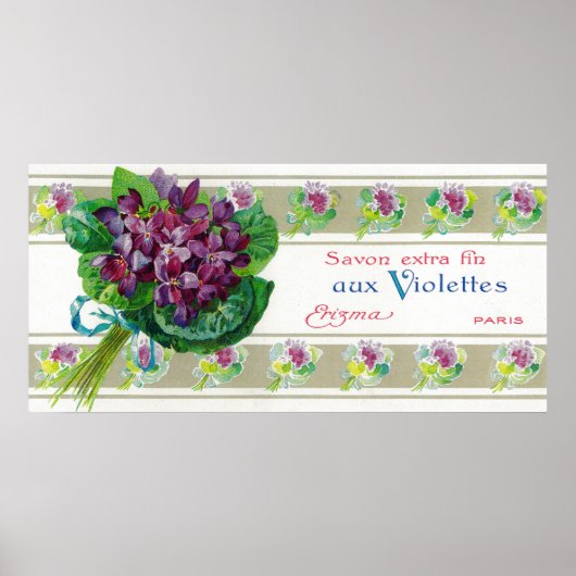 Violettes Soap LabelParis, Frankrijk Poster (Voorkant)