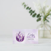 Violetvlam - Amethyst Visitekaartje (Staand voorkant)