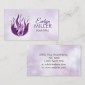 Violetvlam - Amethyst Visitekaartje (Voorkant / Achterkant)