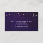 Violetvlam - genezende handen - waterverf visitekaartje (Achterkant)