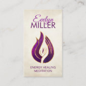 Violetvlam - Paarse vlam Visitekaartje (Voorkant)