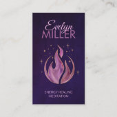 Violetvlam - Paarse vlam Visitekaartje (Voorkant)