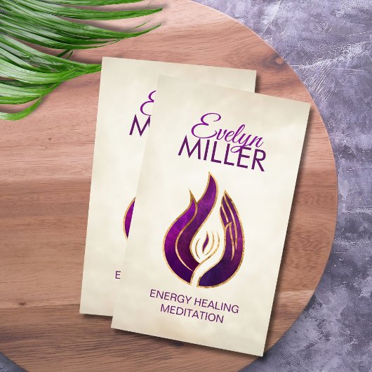 Violetvlam - Paarse vlam Visitekaartje