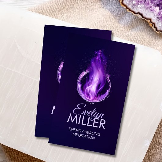 Violetvlam - Paarse vlam Visitekaartje