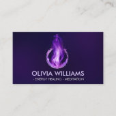 Violetvlam - Paarse vlam Visitekaartje (Voorkant)