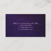 Violetvlam - Paarse vlam Visitekaartje (Achterkant)