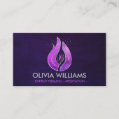 Violetvlam - Paarse vlam Visitekaartje (Voorkant)