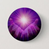 violetvlam ronde button 5,7 cm (Voorkant)