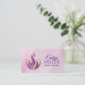 Violetvlam Visitekaartje (Staand voorkant)